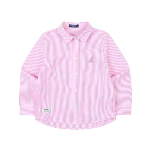 스트라이프 원 포켓 셔츠 PA 0001 핑크