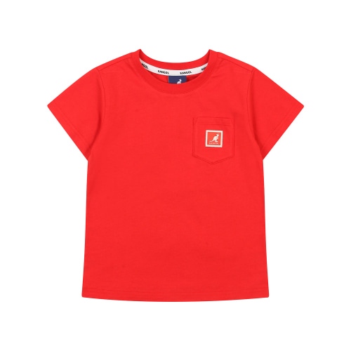 포켓 로고 숏 슬리브 티셔츠 PB 0402 레드